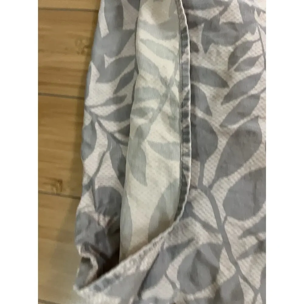CALVIN KLEIN King Shams Madeira Bamboo Leaf A Pair 100% Combed Cotton